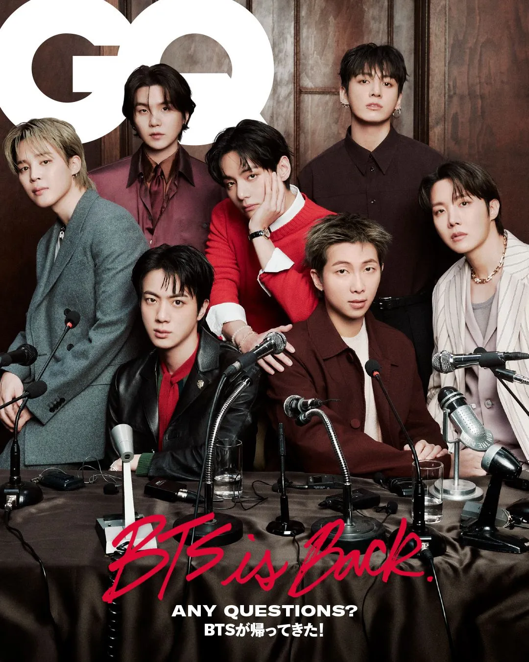 【きょう発売】BTS、『GQ JAPAN』4月号表紙に登場　グループとして再集結、ARMYへの思いも「双方向なんです」