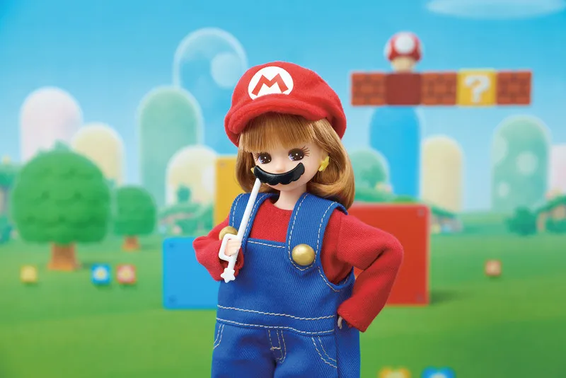 リカちゃん『マリオ』と再びコラボで“ひげ”付属　ピーチ姫スタイルも発売決定