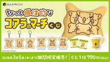 【きょうから】「分身コアラ」に「マッスルコアラ」…“クセ強”だけど愛らしい『ちょっと個性的なコアラのマーチくじ』に”個性派コアラ”大集合