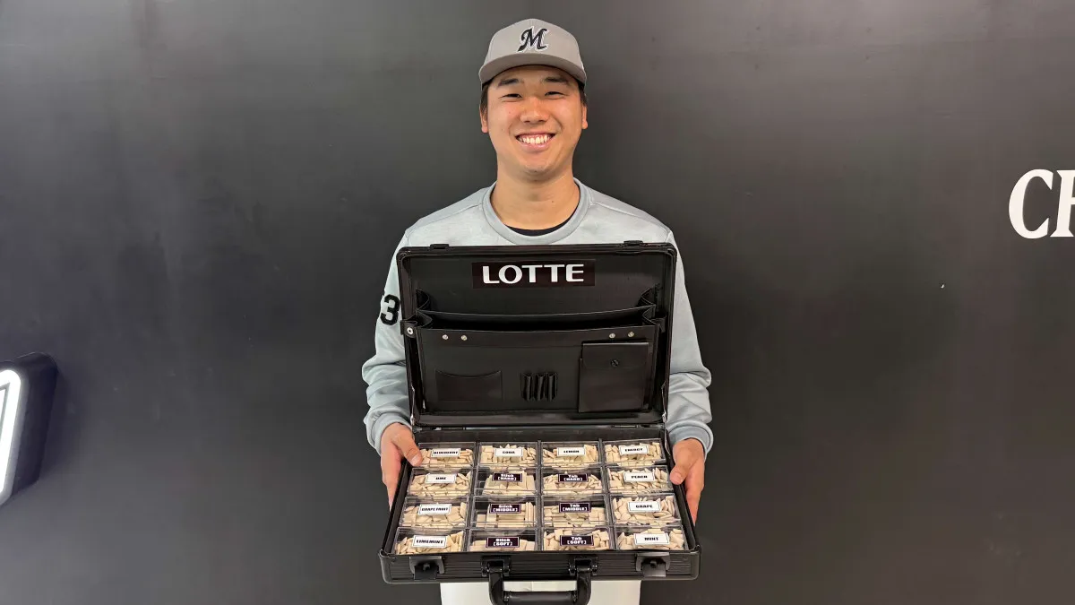 千葉ロッテ、木村優人投手の「プロフェッショナルガム」制作　「これからは“噛む”ことにしっかり取り組もうと思い…」