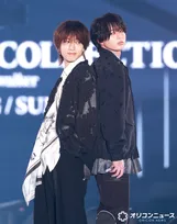 【TGC】KEY TO LIT井上瑞稀＆中村嶺亜、“伝説の同期”背中合わせで大歓声　ダークで洗練されたニコイチに