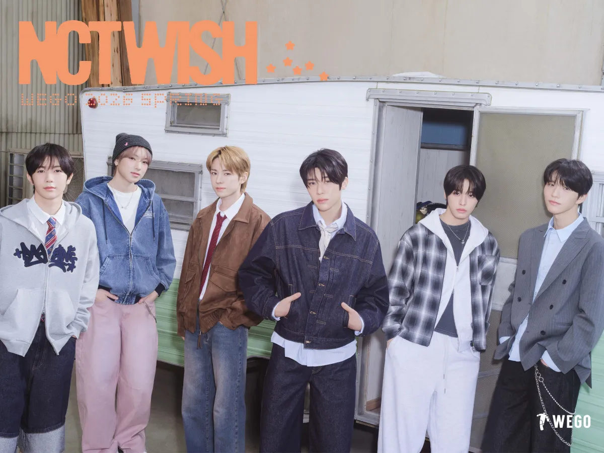 NCT WISH、ストリートカジュアルなビジュアル披露　WEGOビジュアルモデル起用