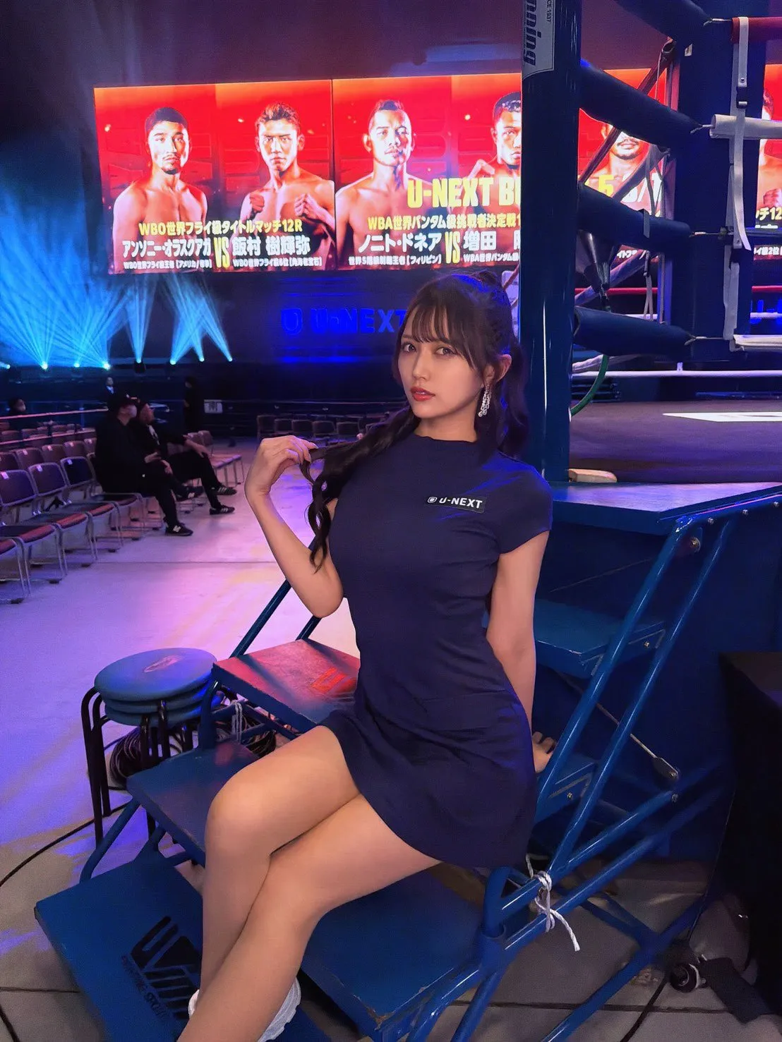 注目の26歳博多美人・羽瀬レイナ、「U-NEXT BOXING」ラウンドガール就任「選手の皆さんの熱い熱い闘いを少しでも美しく彩り、会場の熱気を支える存在でありたい」