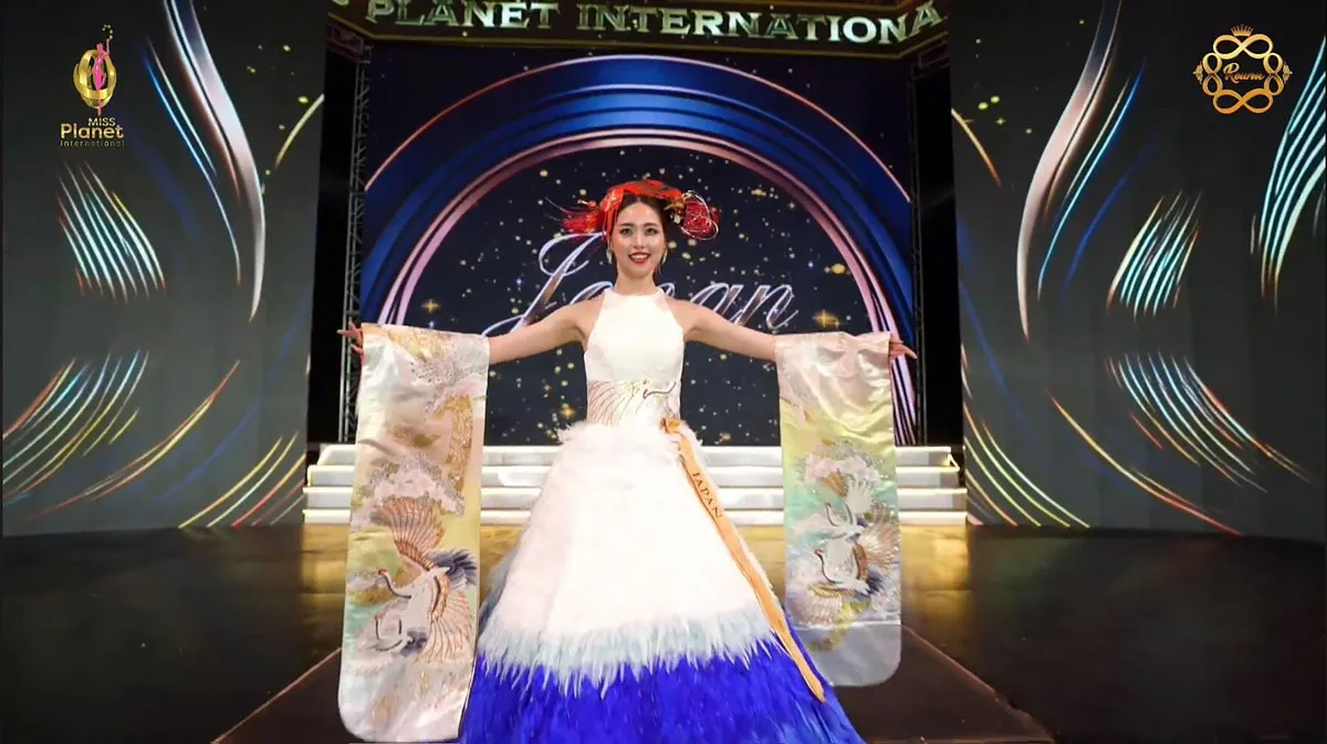 ミス・プラネット日本代表・杉山佳穂、世界大会の地プノンペンで富士山をテーマにしたナショナルコスチュームを披露