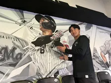 千葉ロッテ、「プレイヤーズ・シート」の壁面をリニューアル　壁画アーティスト・Hori Hayato氏が12選手手掛ける