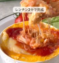 混ぜてのせてレンチン2分で完成　“包丁を使わない”簡単オムライスレシピ「この発想はなかった〜」「めちゃ美味しかった」