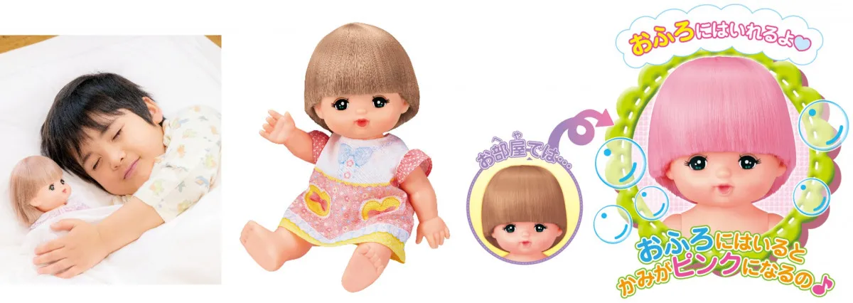 1.5歳からのお世話デビュー、「はじめてのメルちゃん」発売へ　ロングセラー商品のリニューアルやサンリオとのコラボも発表