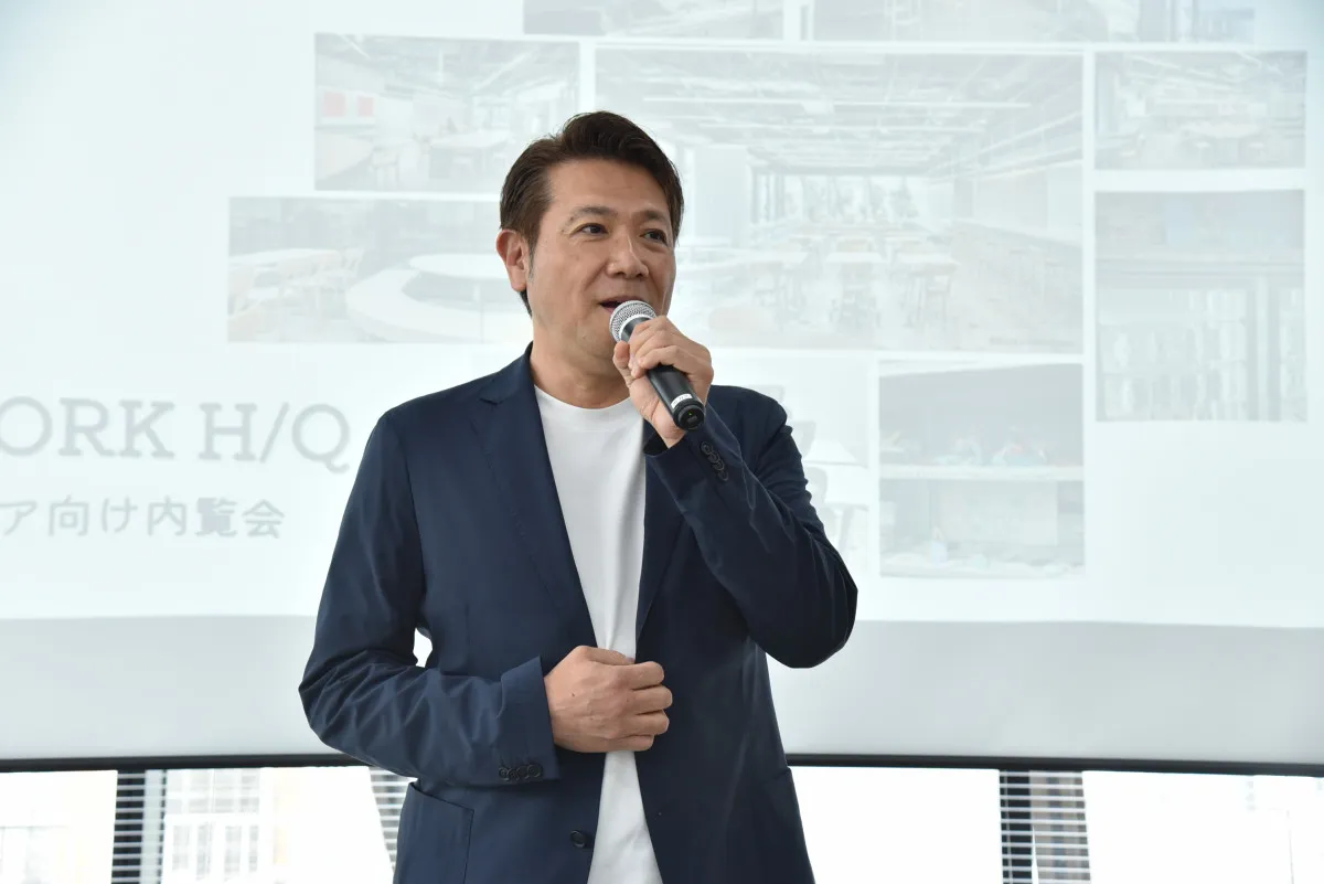 別所哲也、原宿は「生き物のような街」『LIFORK H／Q』プレス向け内覧会に登場