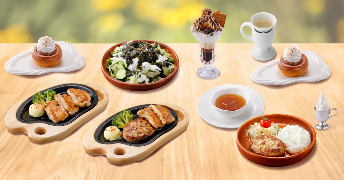 【きょうから】びっくりドンキーのグランドメニューがリニューアル　「ガーリックチキンステーキ」や「シナモンロール」など全8種が新登場