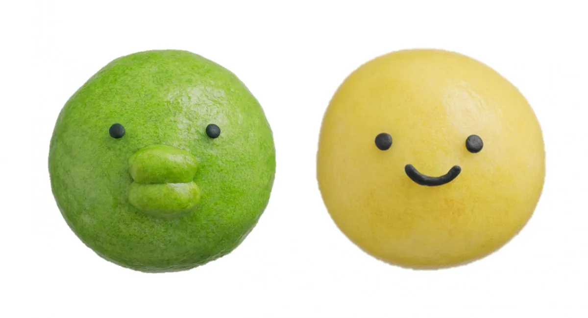 くちぱっち＆でかべびまるっちが“まんじゅう”に変身　ほかほかに蒸されて愛らしい姿に