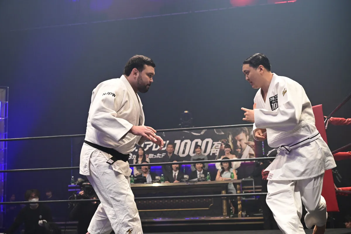 【アベマ30時間】“借金1000万”芸人、ウルフアロンに挑むも開始1分でマット　悔しさにじませ「いやぁ、勝てた～」