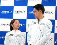 “りくりゅう”三浦璃来＆木原龍一、木下グループ入社式にサプライズ登場　パフォーマンス披露