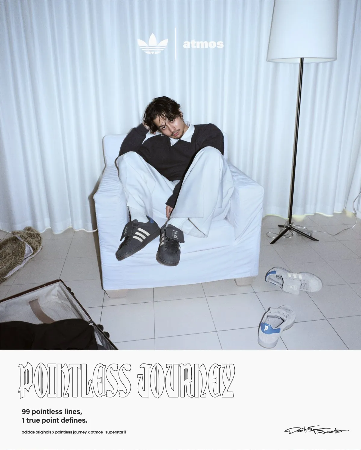 King Gnu・常田大希×adidas Originals×atmosコラボ第2弾　着用者が“完成”させる「SUPERSTAR II」登場