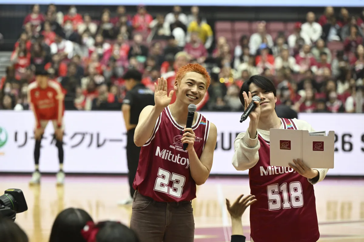 『GIFT』出演中・八村倫太郎、川崎戦で“プロ級”アナウンス披露　シュート挑戦で会場熱狂