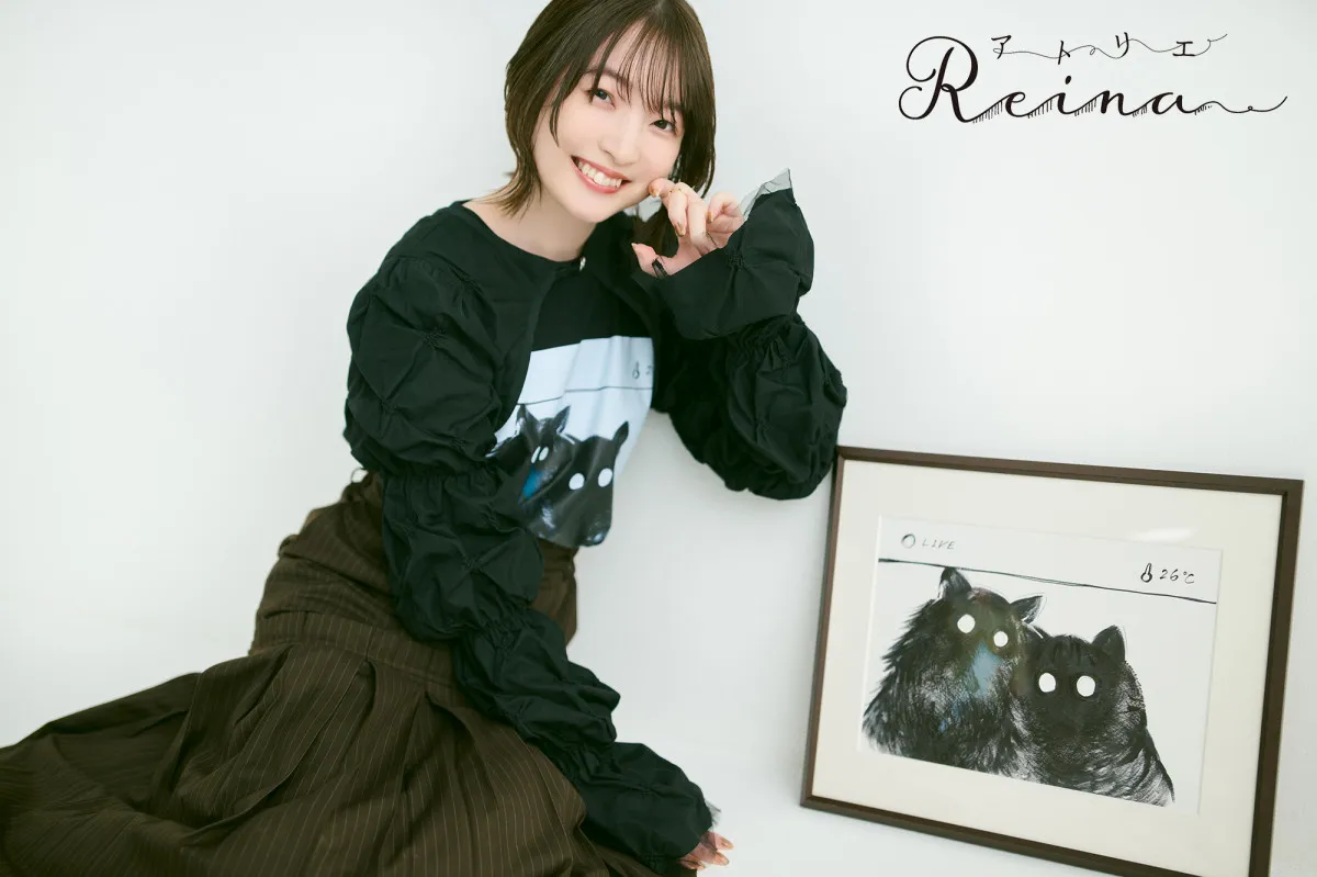 声優・上田麗奈、センス抜群！描いたイラストTシャツ登場　新作4種類で自ら着用モデル写真公開