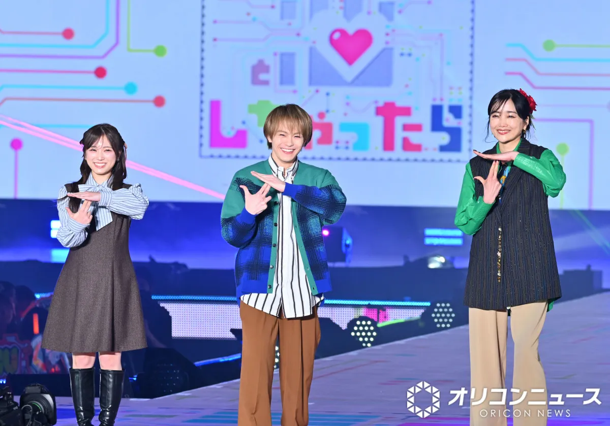 Travis Japan松倉海斗、『ガルアワ』矢吹奈子＆佐藤江梨子と“タミ恋”＆TJポーズ　主演・宮舘涼太との「関係性に注目して」