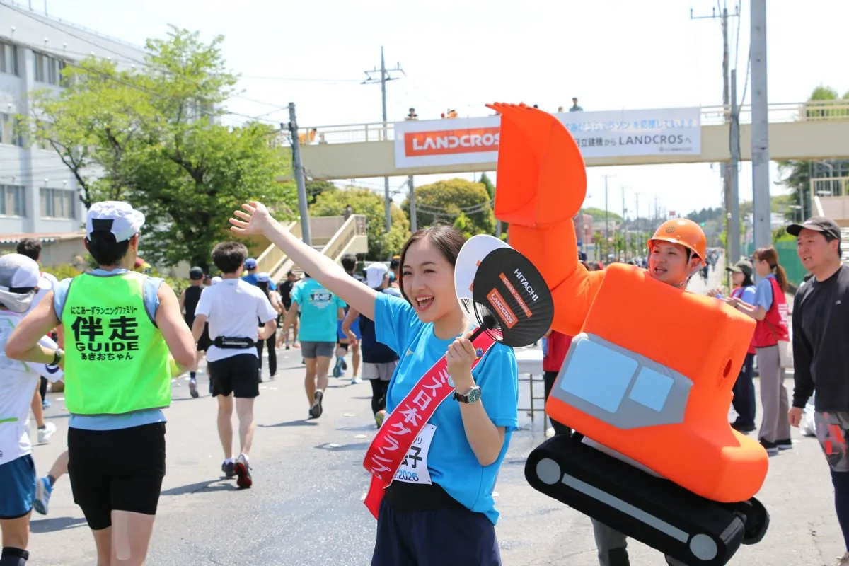 ミス日本グランプリ・野口絵子、「かすみがうらマラソン」スペシャルサポーターに　ブラインドマラソン大会で目の不自由な人の補助について学ぶ