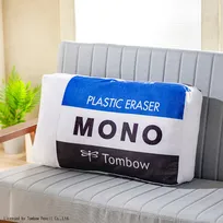 【あすから】約60センチの巨大「モノ消しゴム」も　トンボ鉛筆の人気文具がぬいぐるみや雑貨になってくじに登場