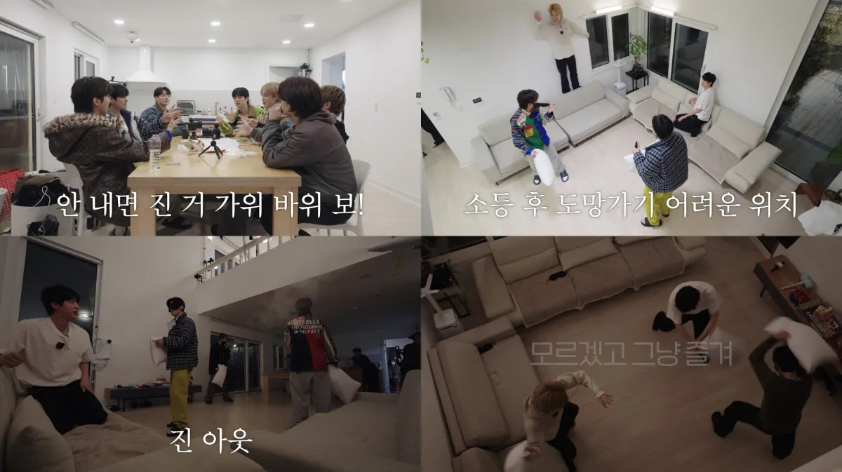 BTS、「部屋割りゲーム」「ゾンビゲーム」で白熱「笑いすぎて頬が痛いよ」　『Run BTS! 2.0』第1話公開