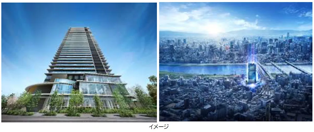 大阪・十三の駅近に「超高層タワーレジデンス」誕生　低層部にはスーパー、図書館、保育施設など