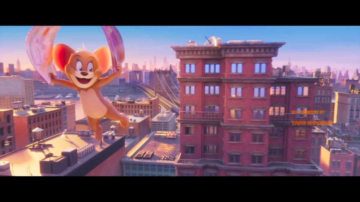 『トムとジェリー』最新映画、“空中散歩”からの安定の追いかけっこ　本編オープニング映像解禁