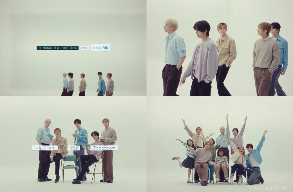 TOMORROW X TOGETHER、ユニセフのグローバルキャンペーン本格始動「僕たちのエネルギーがみなさんの心の中の堅固な防壁となることを願っている」