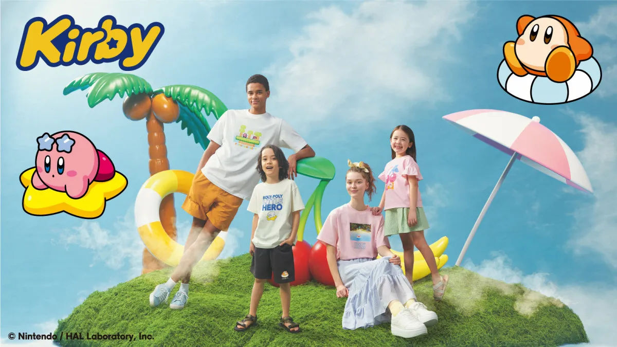 【きょうから】ジーユー『星のカービィ』コラボ新作5・1発売　“プププリゾート”デザインの24アイテム