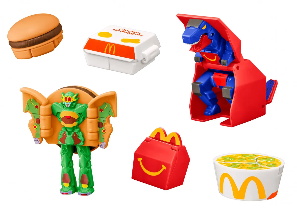 マクドナルド、次回ハッピーセット「マクドナルドロボ」5・15より　「ナゲットロボ」「バーガーマン」など全8種