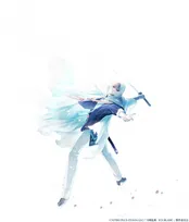 アイススケートショー『刀剣乱舞』、描き下ろしビジュアル公開　氷飛沫を煌めかせながら布を翻す“山姥切国広”の姿