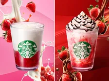 【きょうから】スターバックス、”果肉たっぷり”『ごろっと イチゴ ミルク』＆“つぶつぶ食感”『イチゴ チョコレート フラペチーノ』が登場