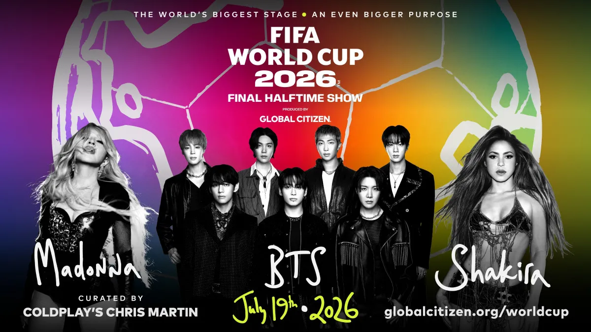 BTS、サッカーW杯決勝戦のハーフタイムショー出演へ「意義深いステージに立てることは大変光栄」　マドンナ、シャキーラと共に出席