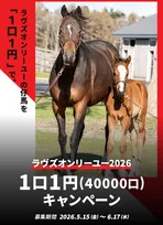 ラヴズオンリーユー、初の牝馬仔馬は1口1円で募集　矢作芳人厩舎でDMMバヌーシー発表