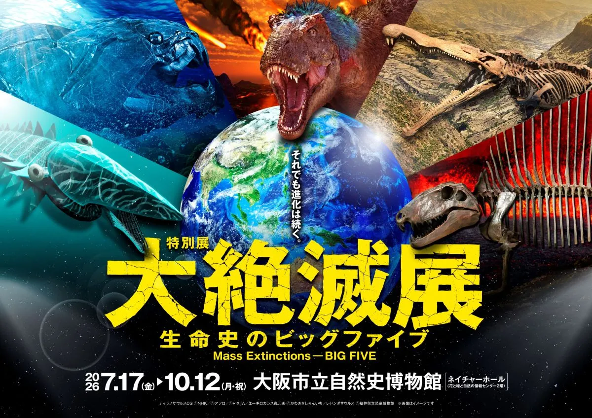 東京で約50万人が来場…大阪市立自然史博物館で特別展『大絶滅展』　5回の「大量絶滅」に迫る【概要あり】