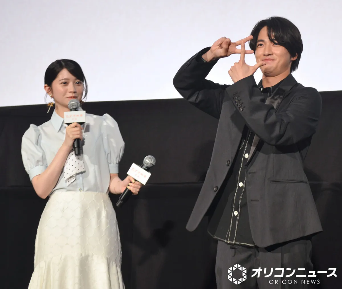 木戸大聖、桜田ひよりからの“むちゃぶり”にタジタジ　映画の宣伝ポーズをサプライズで全力披露「も！」