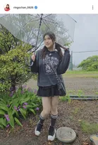 “ダイエット成功”りんごちゃん、太ももに隙間のぞかせる大胆ミニスカ姿「どんだけ痩せたの〜」「細過ぎ」