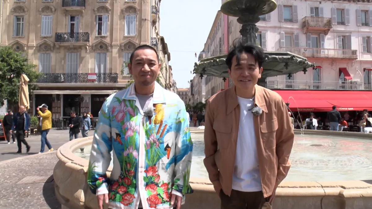 千鳥、カンヌ映画祭でロケ　主演俳優・大悟のレッドカーペットにノブ絶句