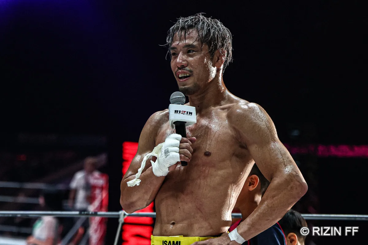 【RIZIN】42歳・金原正徳、リング上で引退表明　YA-MANに思い託し完全燃焼「長い間、ありがとうございました！」