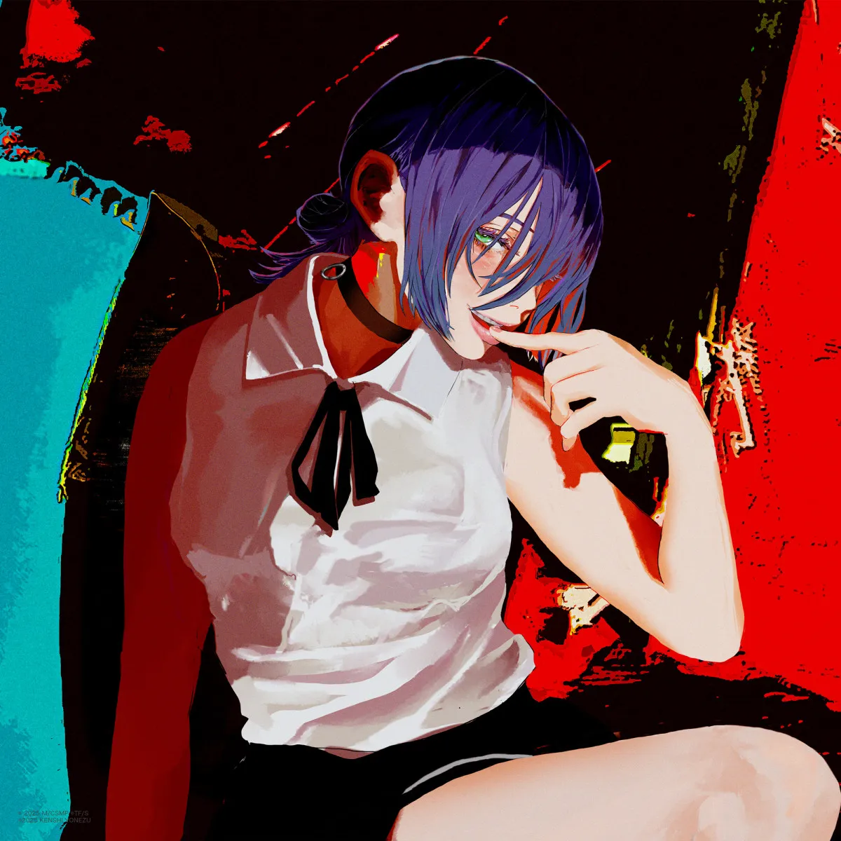 米津玄師、劇場版『チェンソーマン』主題歌「IRIS OUT」ダブルA面で発売決定　レゼ描き下ろしたジャケットも公開