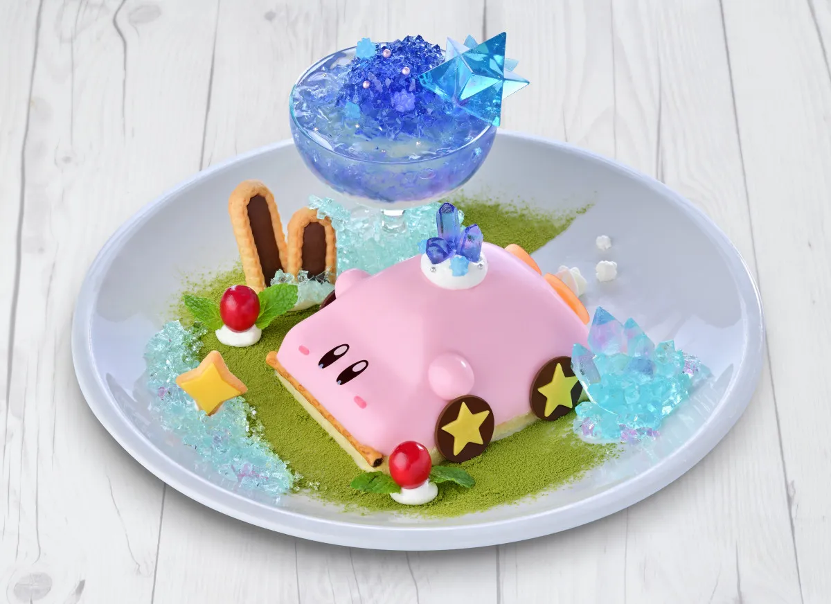 『カービィカフェ』食べたい！期間限定メニュー発表　くるまほおばりケーキ＆スターリーワールドのドリンク