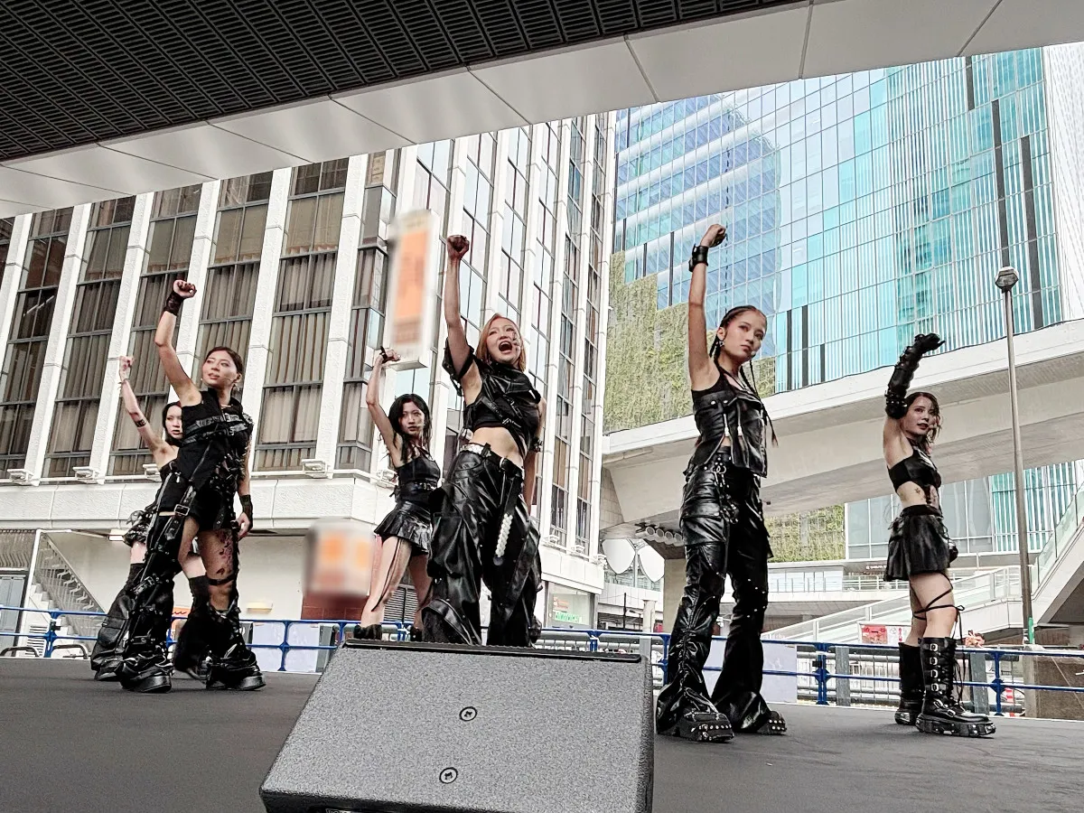 moxymill、新曲「Higher」リリース記念イベント開催　渋谷の街に重厚ビート響きわたる
