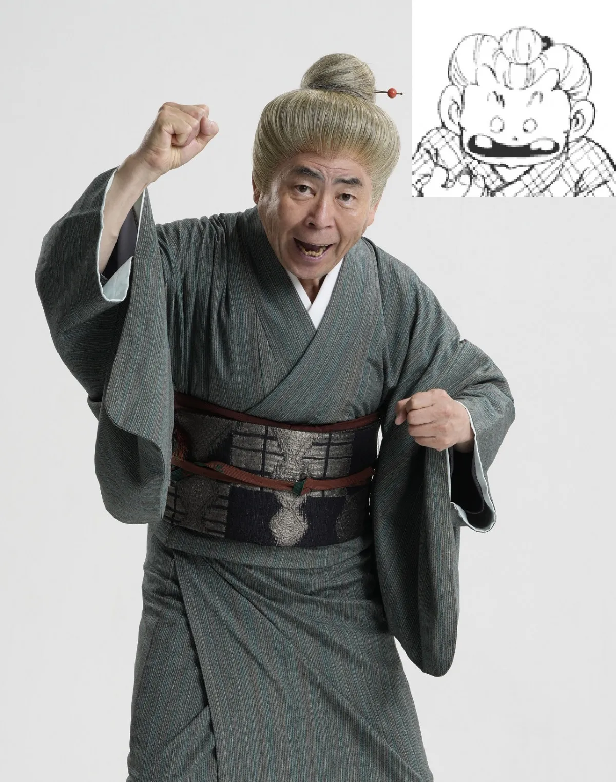舞台『じゃりン子チエ』桂南光のおバァはん姿が公開　赤井英和の花井拳骨、ヤマヒロのお好み焼き屋のオッちゃんも