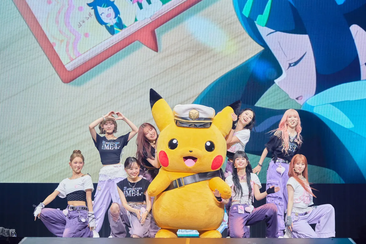 “キャプテンピカチュウ”、ME:I公演にサプライズ登場　コラボパフォーマンスも【ネタバレあり】