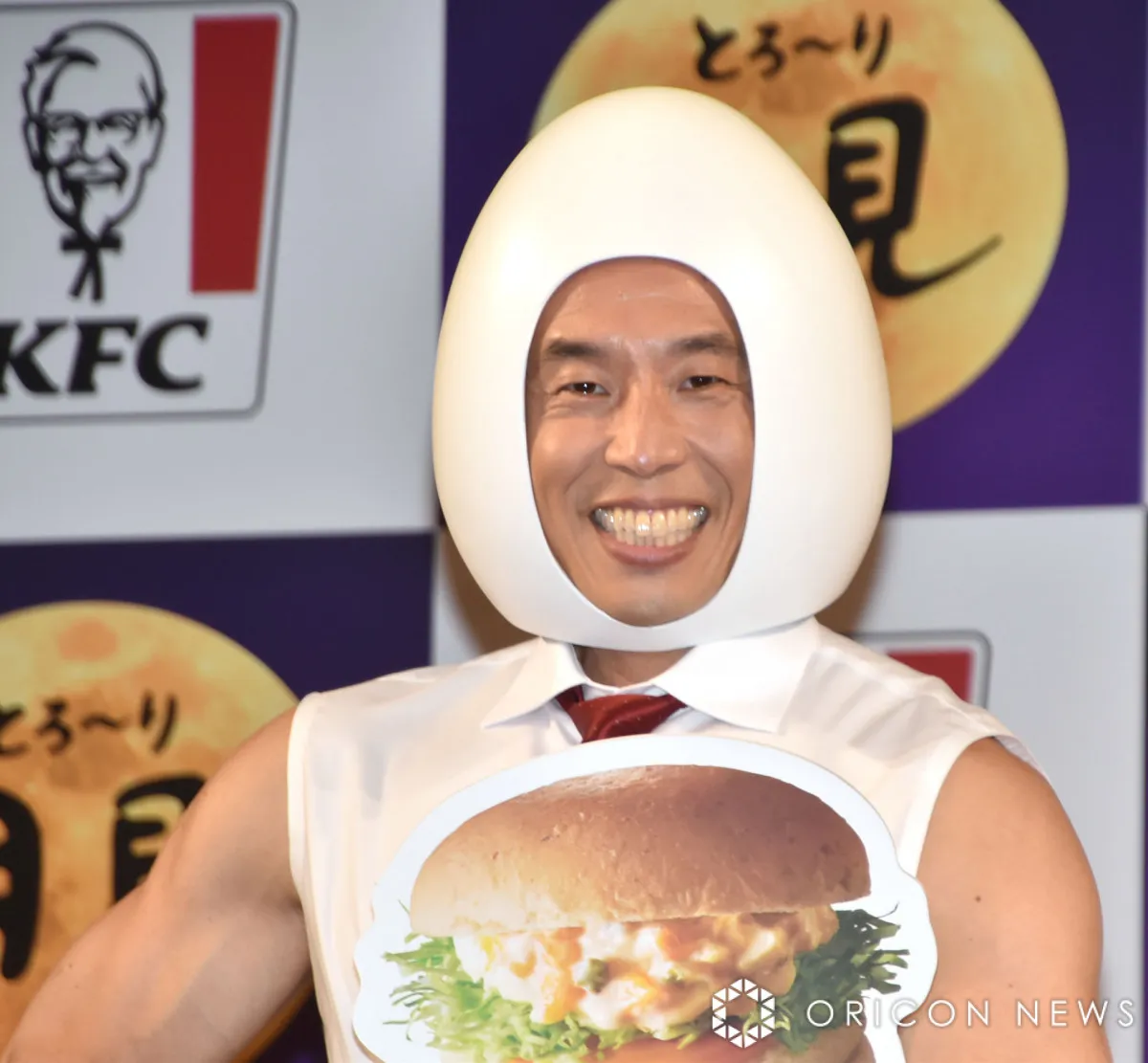 なかやまきんに君、脂質たっぷり『トリプル月見バーガー』の試食で葛藤　ケンタッキーのCTOとして「責任を感じた」