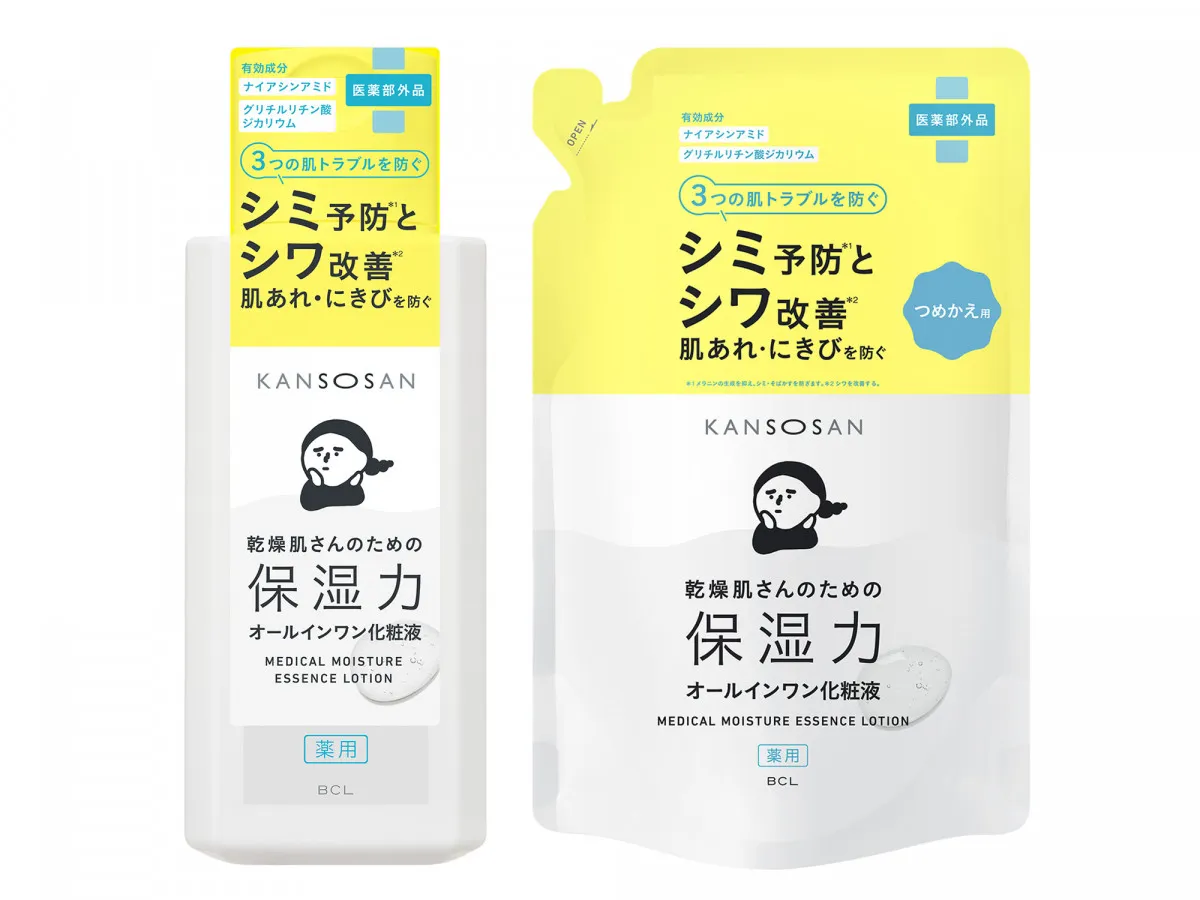 『乾燥さん　薬用しっとり化粧液』つめかえ用が発売、オールインワン処方で美白とシワ改善にアプローチ