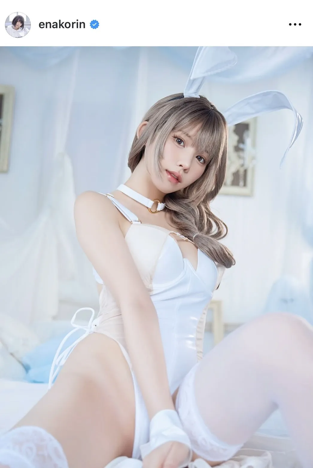 えなこ、“衝撃”の純白バニー姿にファン悶絶「言葉にならない」「わかってるよねぇ…」