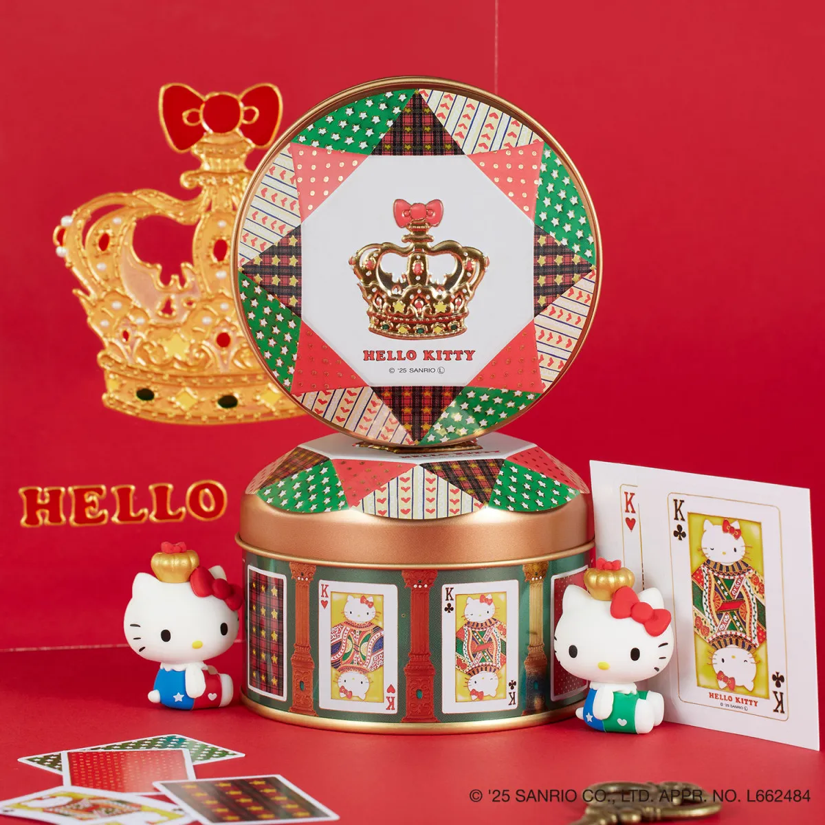 王冠ハローキティのフィギュア入り！『ハローキティのトランプ缶』が伊勢丹新宿店で先行販売