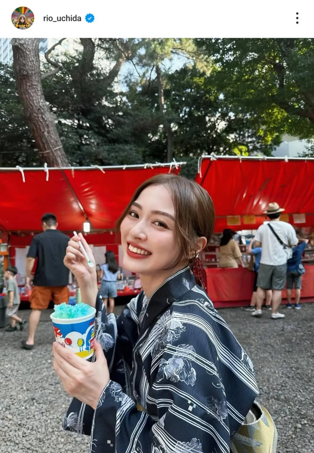 「祭り界の、天使」内田理央、33歳にして初の“浴衣で祭り”に反響「スーパー可愛いな」「美しすぎます」