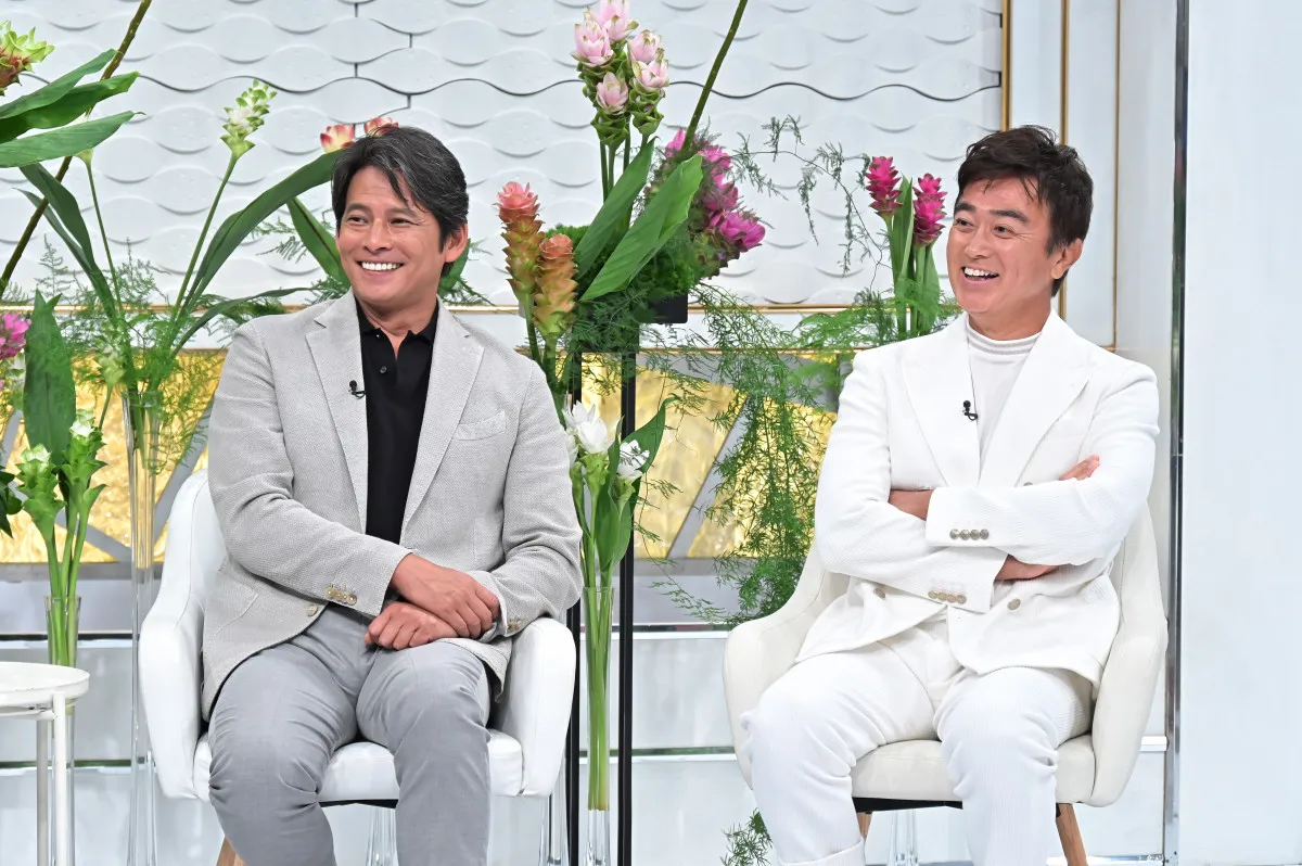 織田裕二、盟友・石黒賢と2ショット　大ヒット医療ドラマで石黒が命の危機を感じたシーン明かす
