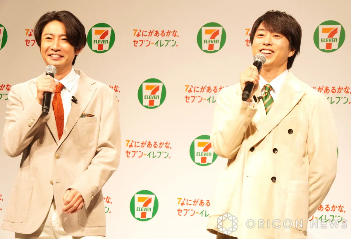櫻井翔＆相葉雅紀、久々2人でのCM撮影　BGMは嵐のアルバム「翔ちゃんと一緒ならいいかな？」
