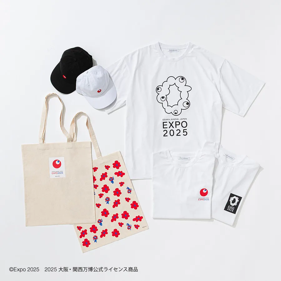 “気負わない”日常に溶け込むミャクミャク公式アイテム　Tシャツ・バッグなど、アーバンリサーチが広く販売